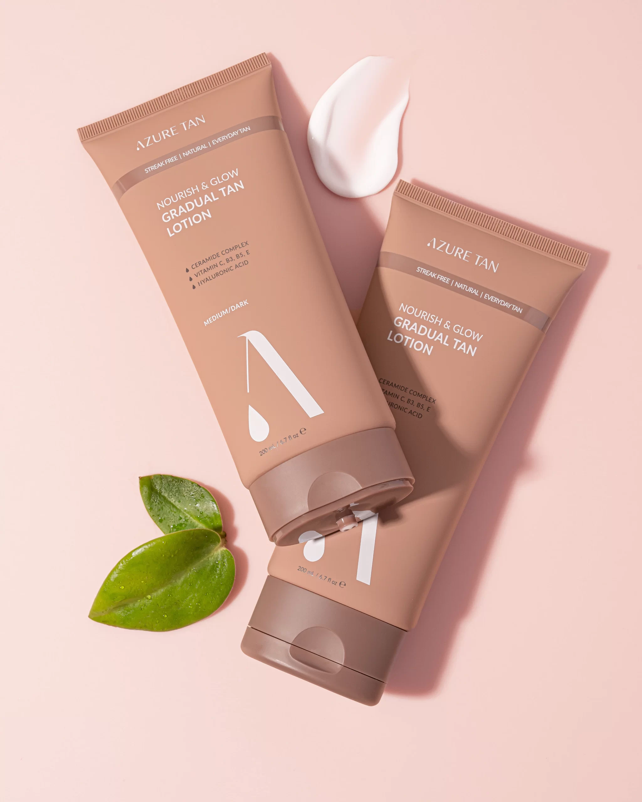 Azure Tan Nourish & Glow Gradual Tan Lotion Medium/ Dark 200ml