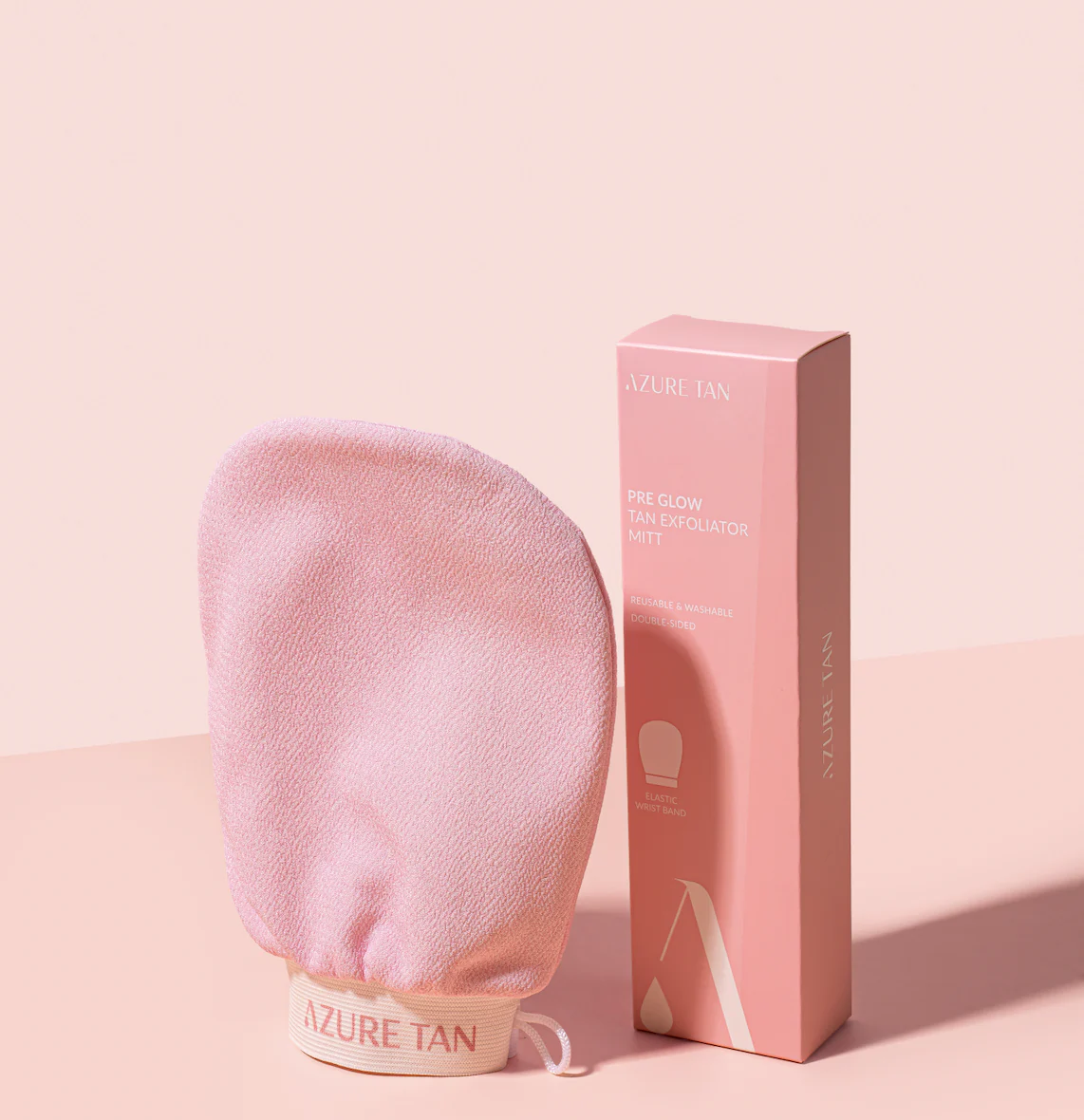 Azure Tan - Pre Glow Tan Exfoliator Mitt (Pink)