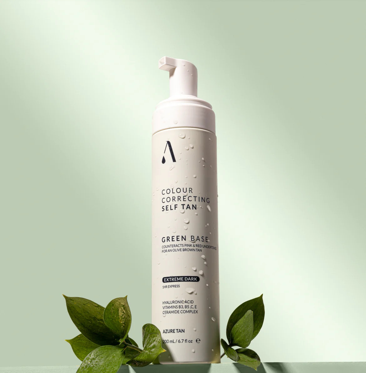 Azure Tan Self Tan Mousse - Green Base - Extreme Dark